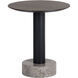 Monaco 19.75 X 17.75 inch Black / Grey Marble / Raw Umber End Table